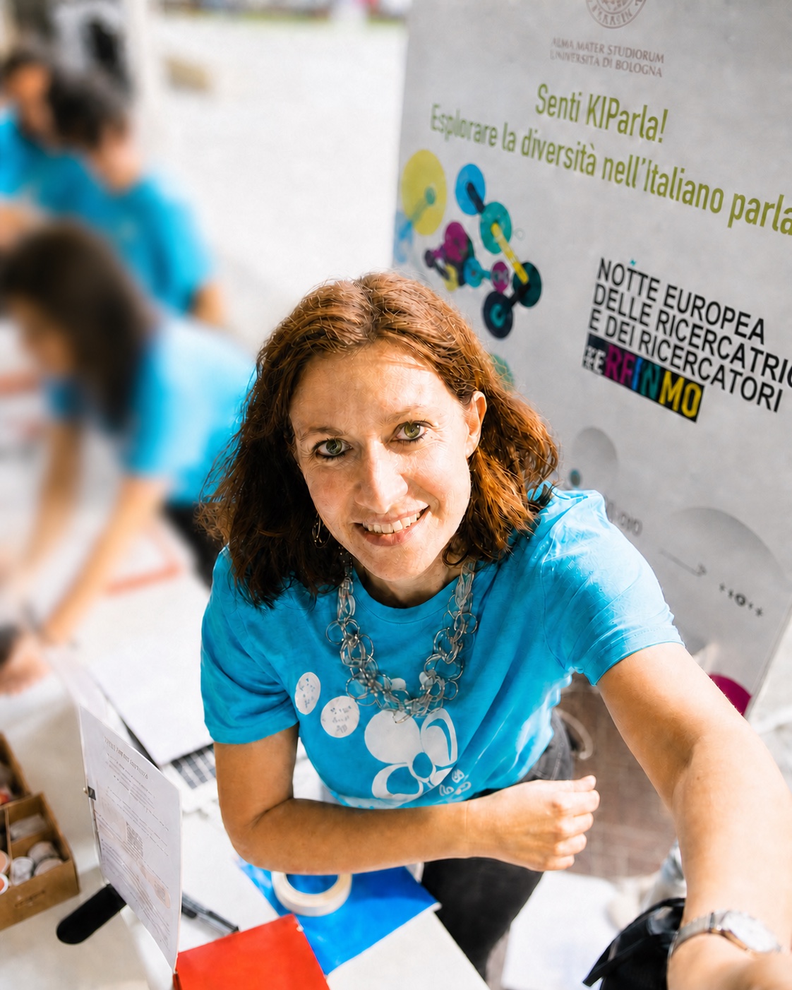Caterina Mauri at the Senti KIParla public engagement event